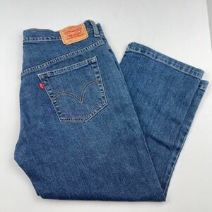 VTG Levi's 515 Blue Denim Capris Women's‎ Size 12